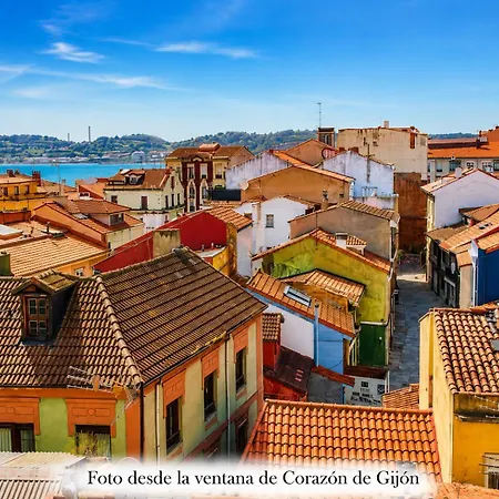 Corazon De Gijon, A 1 Min De Playa, Bares Y Puerto Apartament