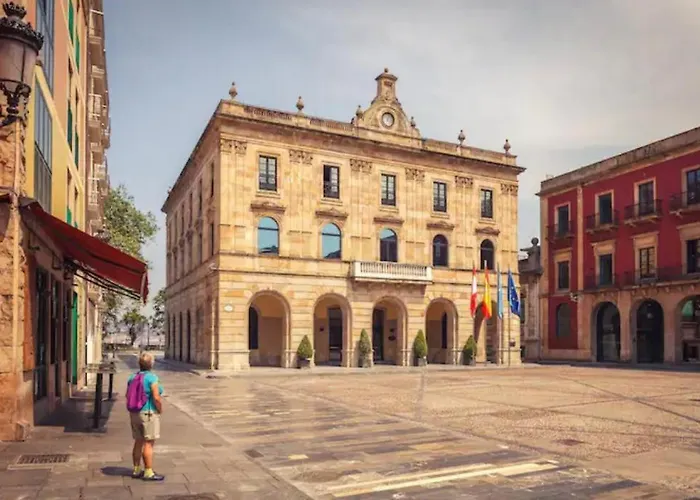Daire Corazon De Gijon, A 1 Min De Playa, Bares Y Puerto